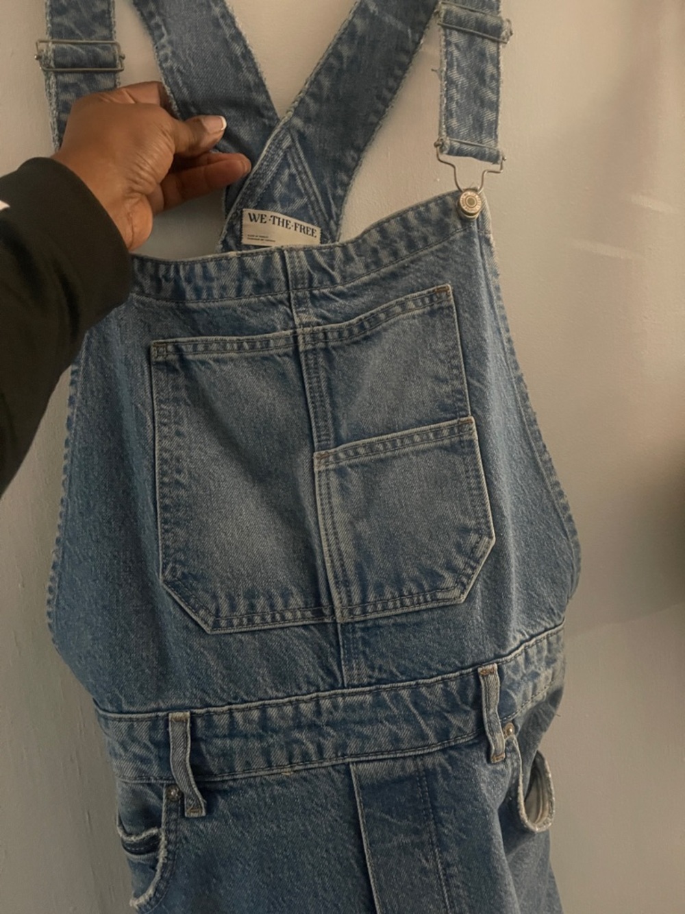 We The Free Light Blue Denim Overalls